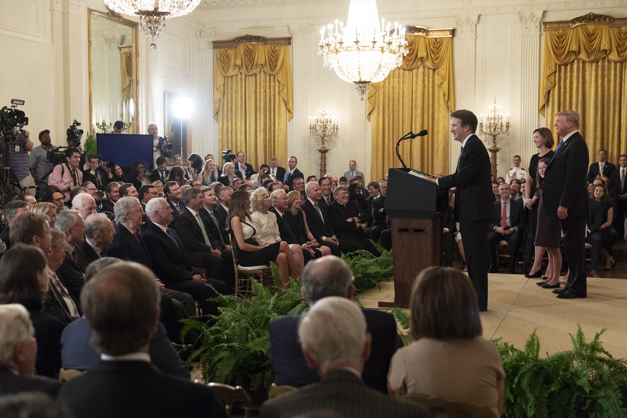 President Donald J. Trump nominates Judge Brett M. Kavanaugh for the United States Supreme Court, July 9, 2018.